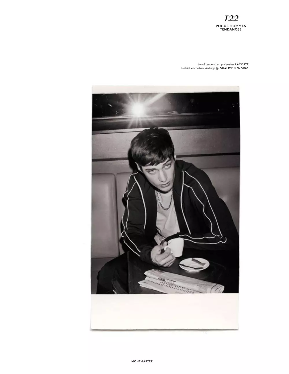 Quand lesは、sportswear et un frisson decoollibèrentl’allureをコード化しています。 「モンマルトル」は、Vogue HommesTrendsセクションF / W 2015-16号で発表され、Mark Peckmezianが撮影し、YliasNacerがスタイリングしました。