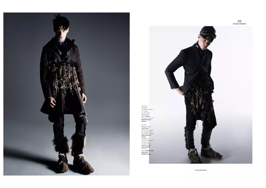 Supermodelka Filip Hrivnak objímá naše obrazovky super luxusním editoriálem pro Vogue Hommes International SS15 s krásnou fotografií Davida Simse a stylingem od Panose Yiapanise.