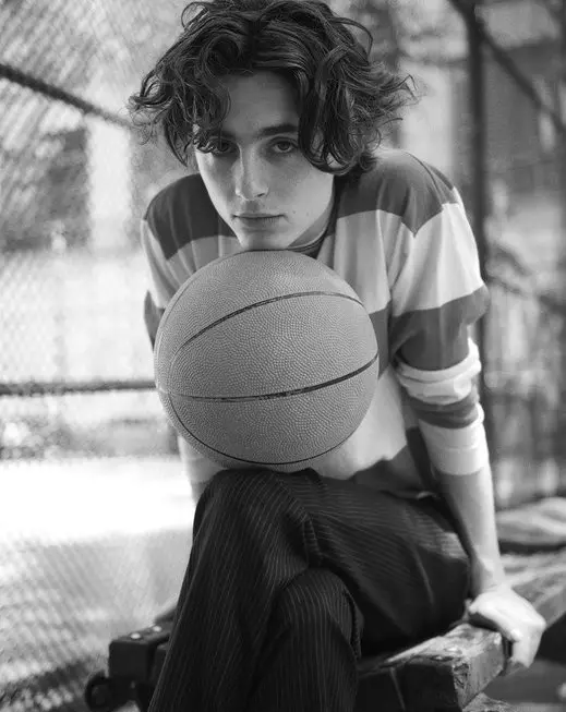 Timothée Chalamet autorstwa Karima Sadli dla L'Uomo Vogue