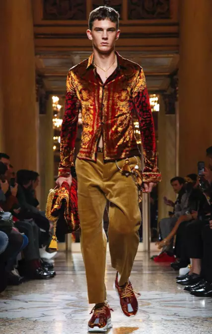 VERSACE uwe mwụda ọdịda oyi 2018 MILAN48