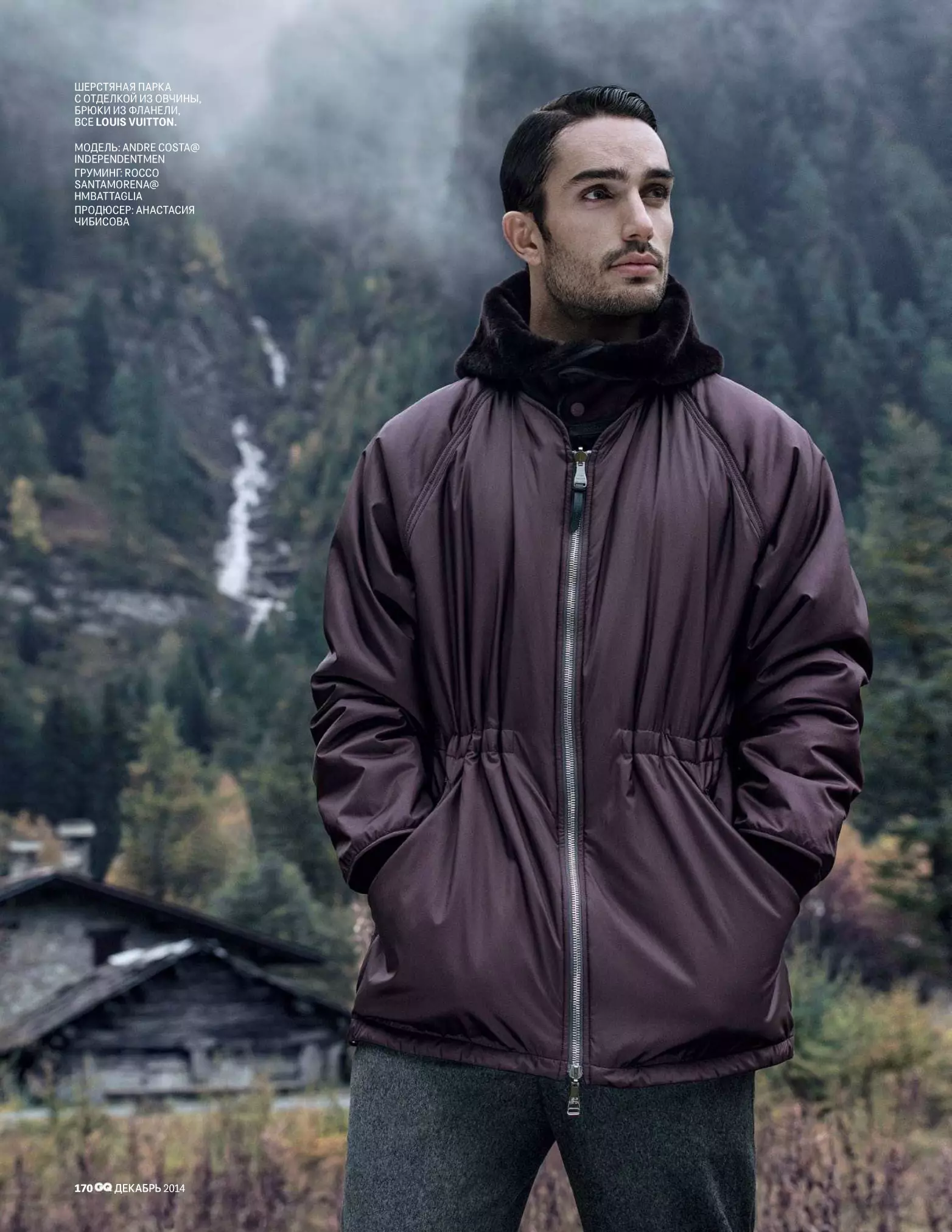 Andre Costa, GQ Rusya için Aralık 2014