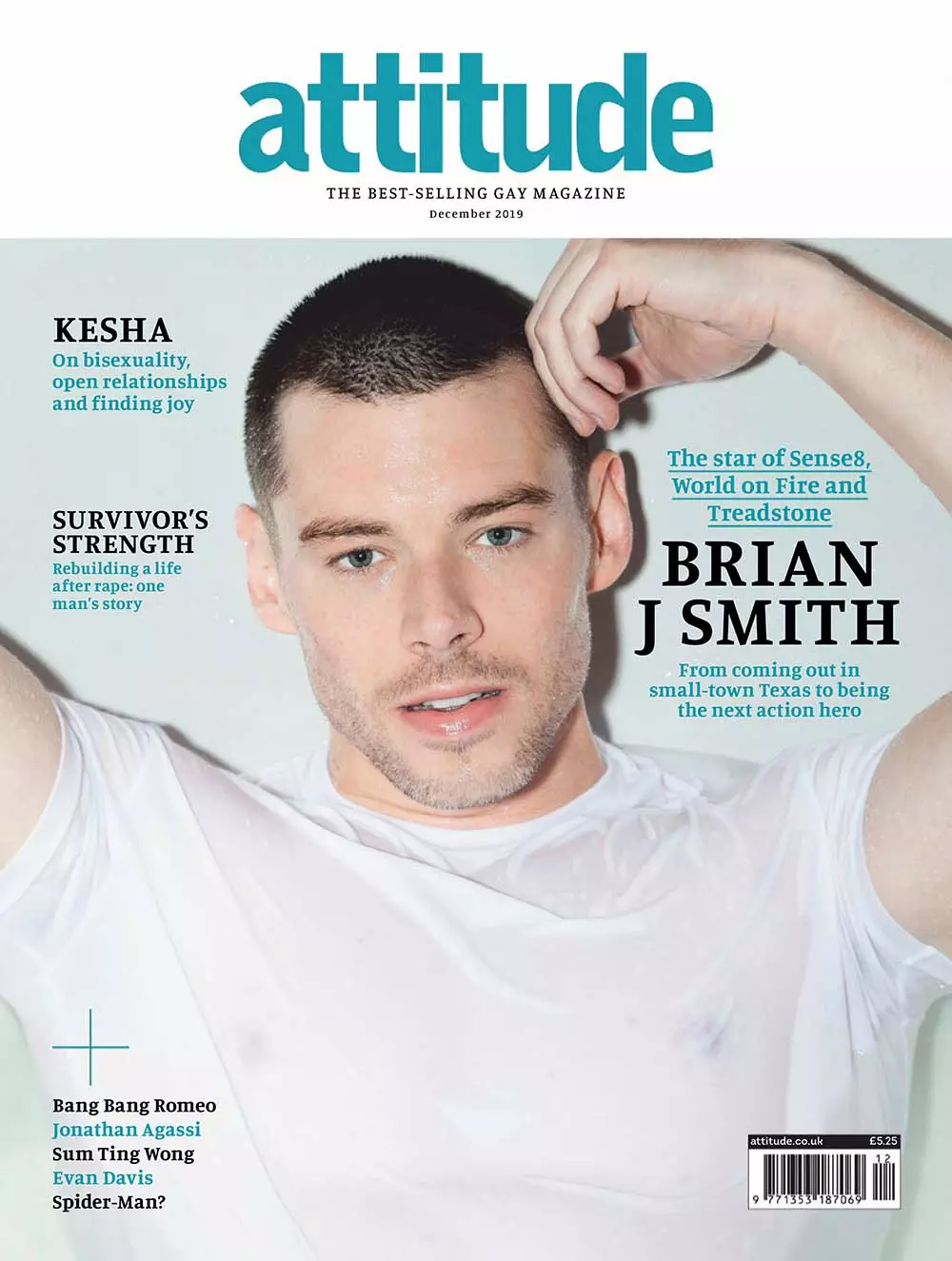 Brian J Smith para sa Attitude Disyembre 2019 Editoryal