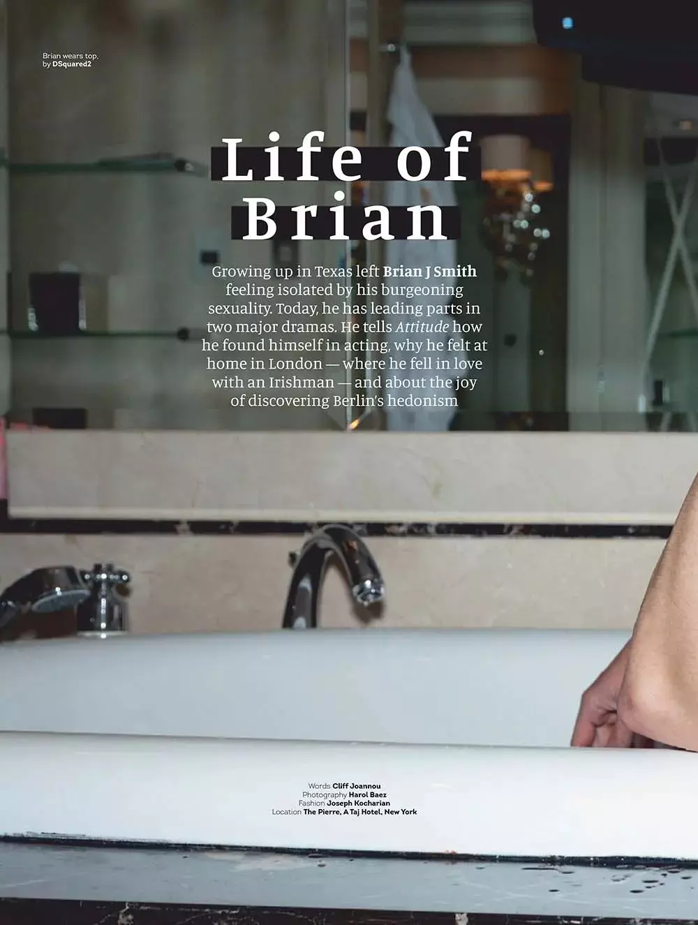 Brian J Smith por Attitude decembro 2019 Eldonejo