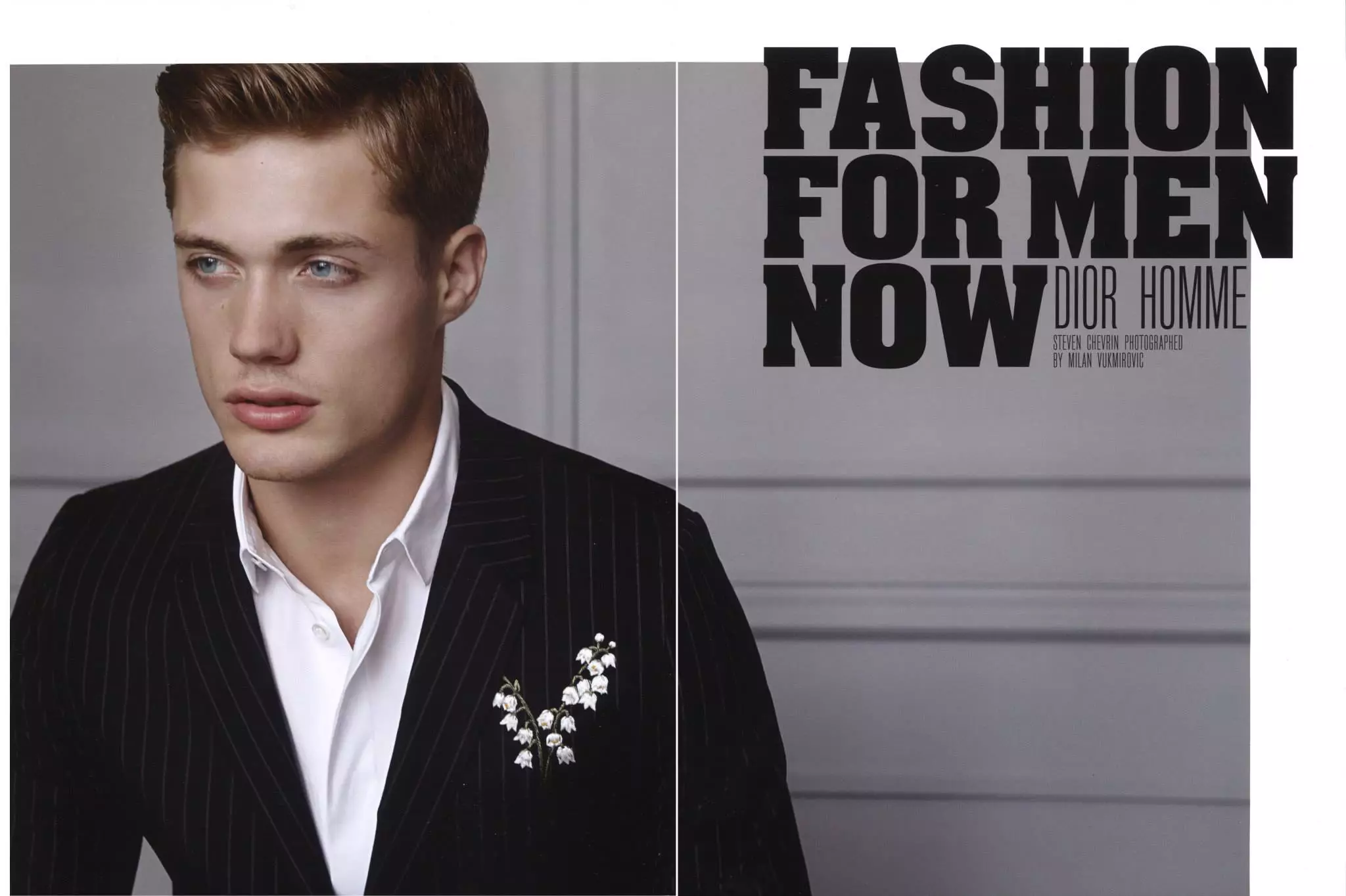 'FASHION FOR MEN NOW: DIOR HOMME'