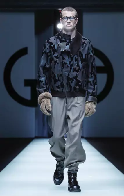 PÁNSKE OBLEČENIE GIORGIO ARMANI JESEŇ ZIMA 2018 MILAN7