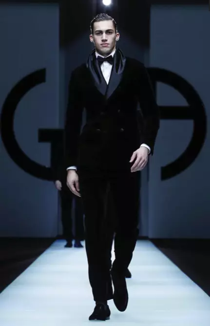 GIORGIO ARMANI MENSWEAR FALL RINDRAIN 2018 MILAN49