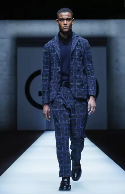 GIORGIO ARMANI MENSWEAR FALL RINDRAIN 2018 MILAN59