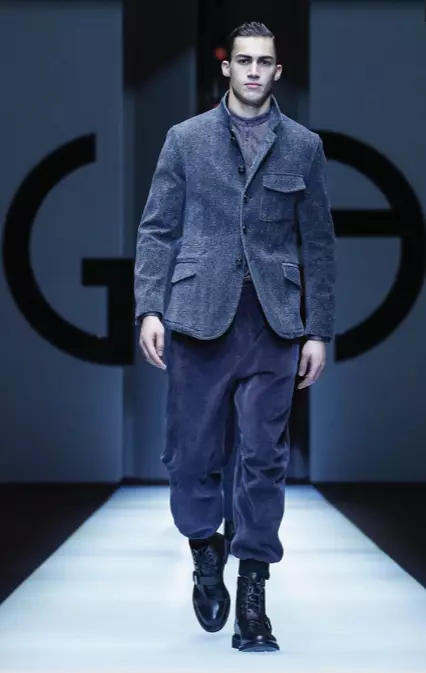 GIORGIO ARMANI MENSWEAR AŬTUNO VINTRO 2018 MILANO14