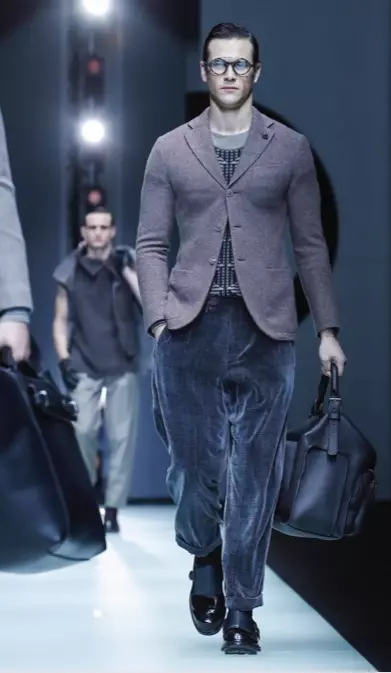 GIORGIO ARMANI MENSWEAR AŬTUNO VINTRO 2018 MILANO76