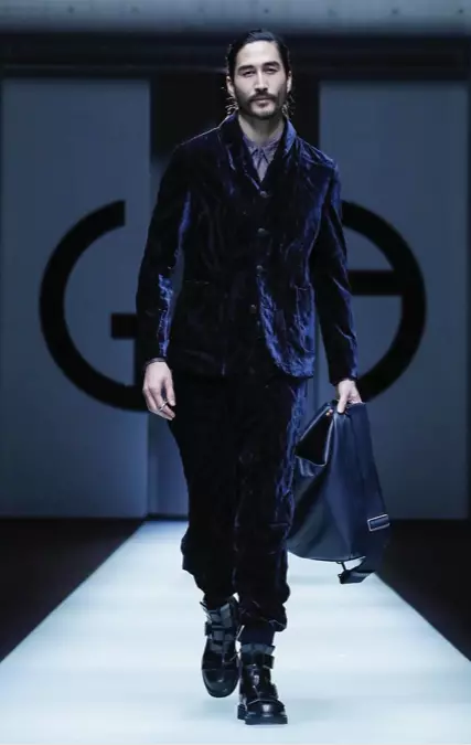 GIORGIO ARMANI MENSWEAR AŬTUNO VINTRO 2018 MILANO80