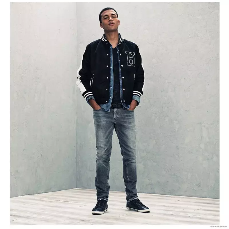 Tommy Hilfiger prisiliečia prie modelių Henry Pedro-Wright ir Nicola Wincenc, kad sumodeliuotų savo 2014 m. rudens-žiemos išvaizdą iš Hilfiger Denim. Derinant senosios ir naujos mokyklos dizaino filosofijas, „Hilfiger Denim“ pristato vintažinio stiliaus džinsinio audinio kolekciją. Suderinus liesą prigludimą su šiuolaikiniais pagrindiniais daiktais, viskas nuo universiteto švarko iki grafinių marškinėlių siūlomi kaip šaunūs, kasdienio stiliaus variantai.