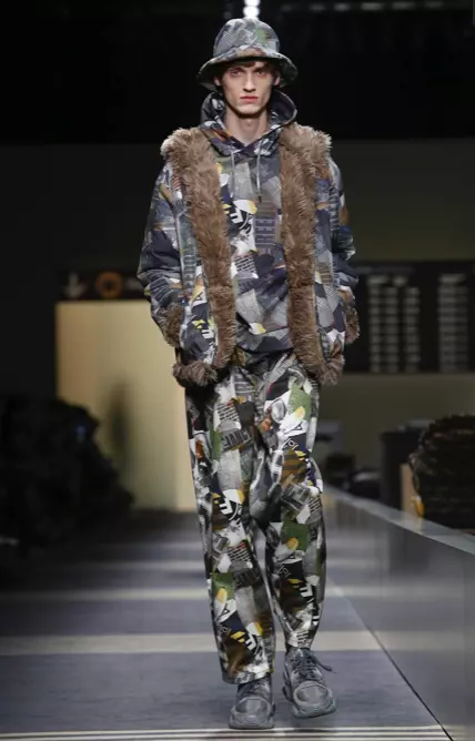 FENDI Menswear ውድቀት ክረምት 2018 MILAN8