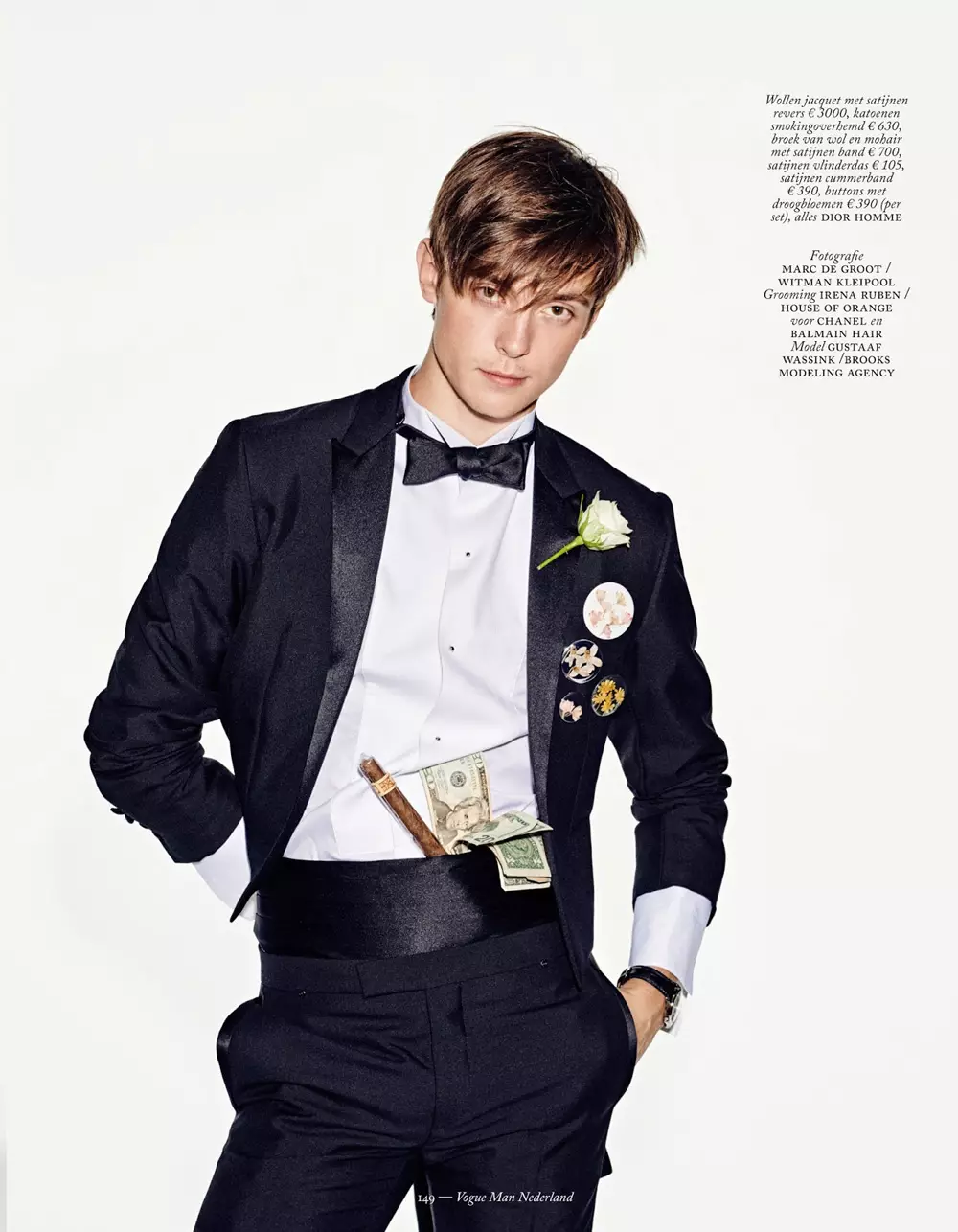 Vogue Man Netherlands F/W 15 អ្នកថតរូប៖ Marc de Groot Stylist: Davide Brambilla