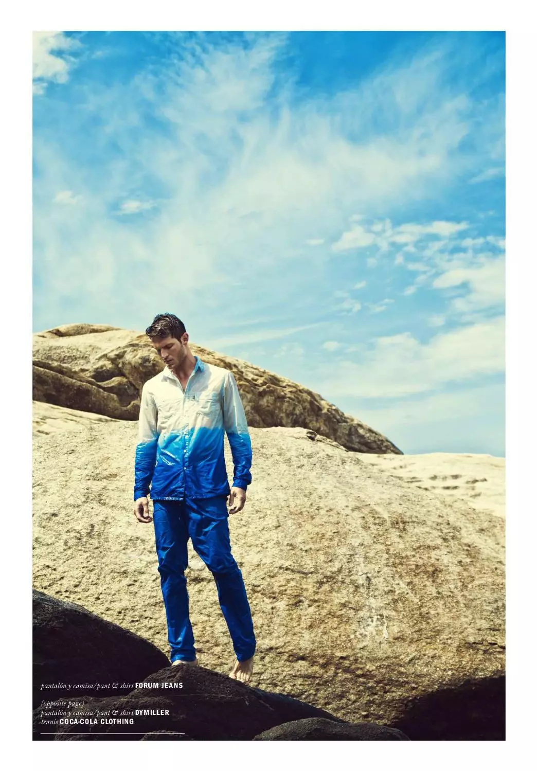 Reflex Homme Summer 2015 Gal sawir qaade buluug ah: Alex Santana. Stylist: Paulo Zelenka. Dib u habeynta Dijital ah: Octavio Duarte. Dhaqdhaqaaqa: Amanda Schon.