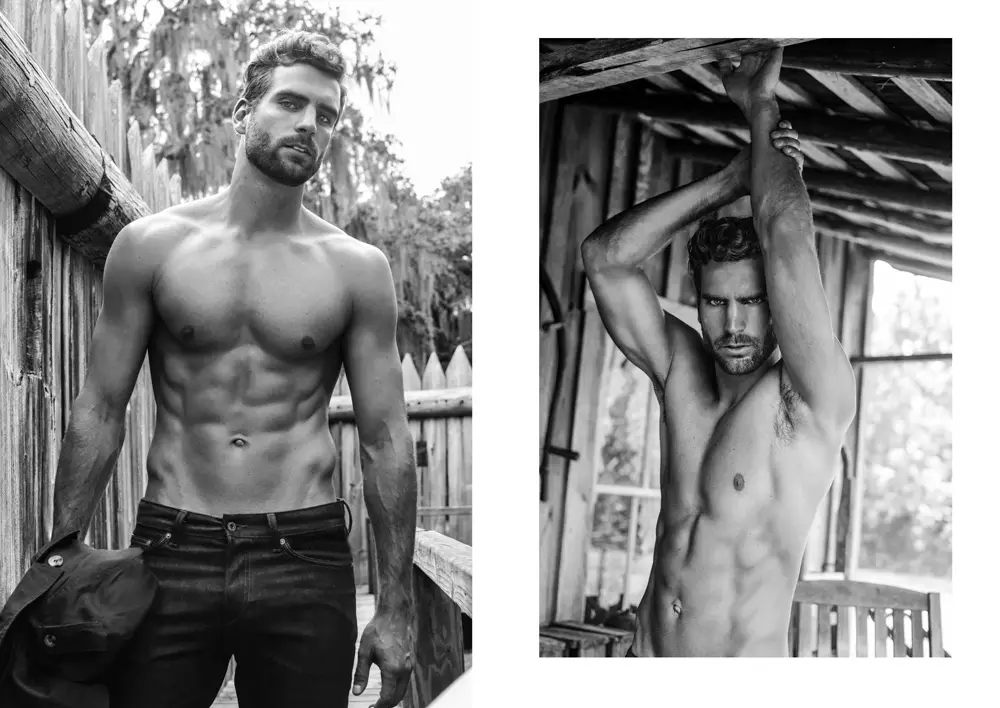 Male Model Marcus Santos ao amin'ny Wilhelmina Models avy amin'ny mpaka sary Carlos Velez