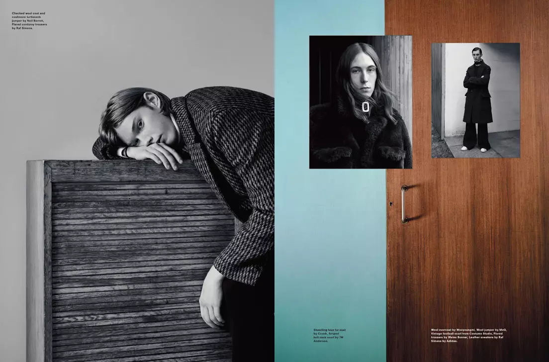 Mwen te jwenn sa a trè enteresan si disponib nan Another Man F/W 15.16 Fotograf se Ben Toms ak Stylist: Robbie Spencer.