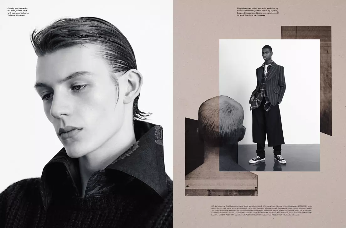 Jag hittade denna mycket intressanta si tillgänglig på Another Man F/W 15.16 Fotograf är Ben Toms och Stylist: Robbie Spencer.