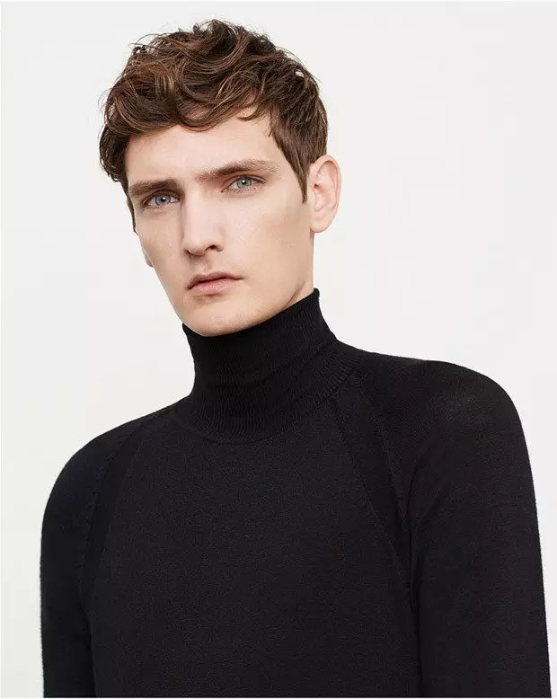 Zara difunde Seasonal y un editorial de otoño / invierno de 2015 líder en la súper modelo Yannick Abrath de View Management.