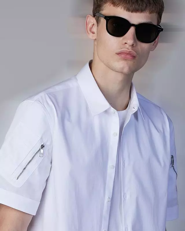 Neil Barrett Hybrid Vintage Cotton Shirt အင်္ကျီလက်စွပ်များ