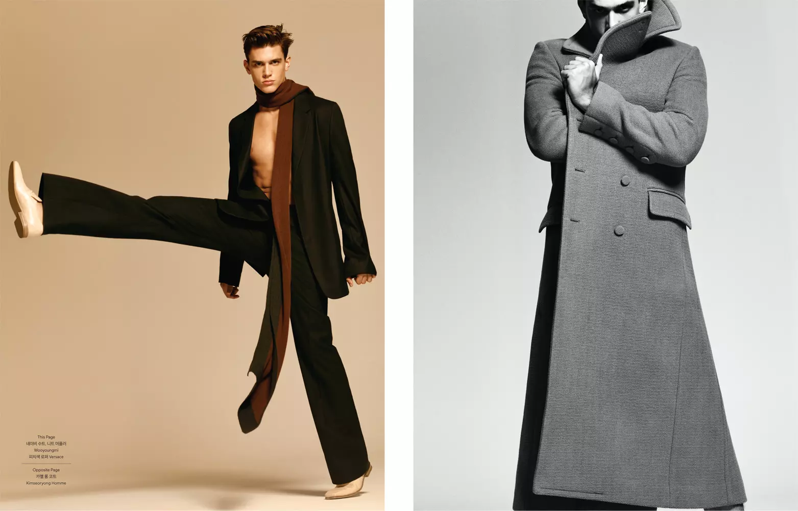 Punë mahnitëse Son of the Sun nga fotografi Jang Hyun Hong për modelimin GQ Style Korea FW 15 Xavier Serrano (Menaxhimi i shikimit) Redaktori: Na Na Park & ​​Woong Hee Yun dhe Grooming: So Yeon Lee.