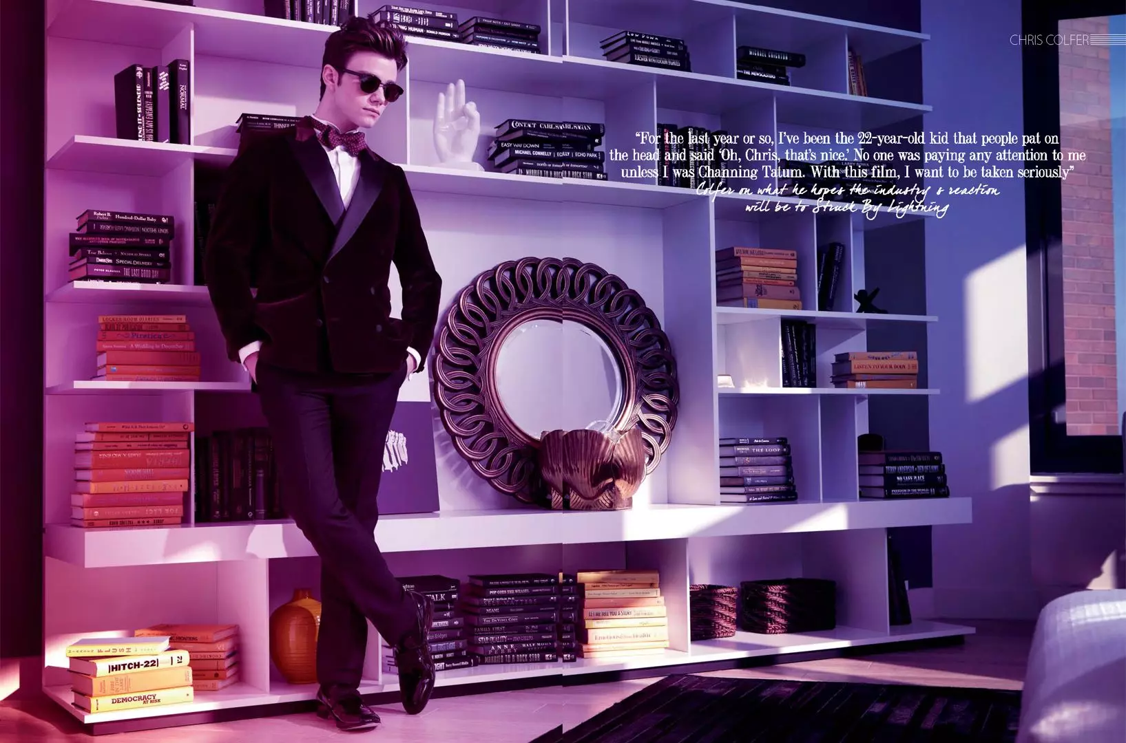 Chris Colfer para sa AGOSTO Man7