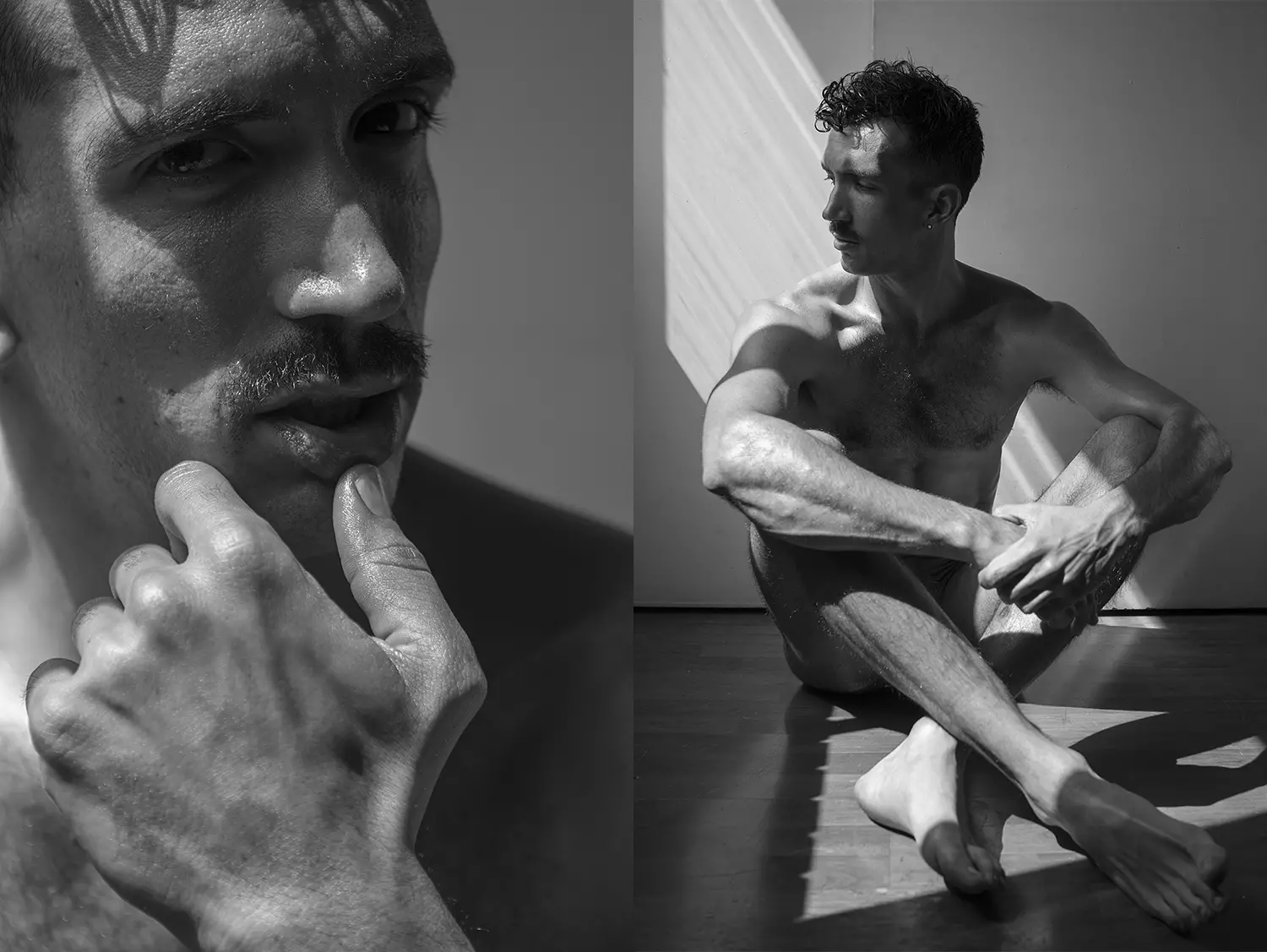 Intima portreto kun mirinda vira modelo kaj aktoro Luis Felipe Castillo novulo bela knabo pozanta por René de la Cruz.