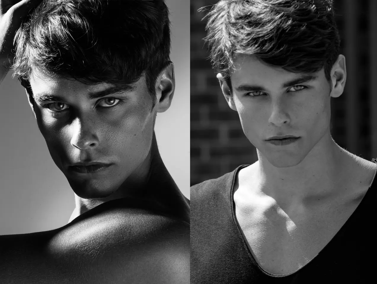 Impressionant retrat de Tanner Junker de Blake Ballard. Model Tanner Junker és a Directions USA i Joy Models Milan. Estilista de vestuari: Matthew Jordan de Directions USA.