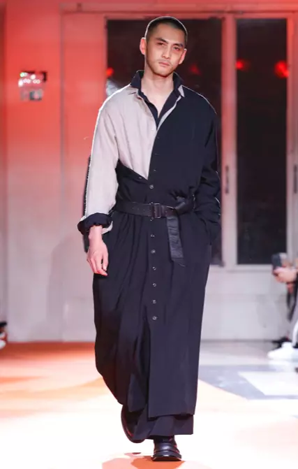 YOHJI YAMAMOTO MENSWEAR DAYRKA JIILALKA 2018 PARIS16