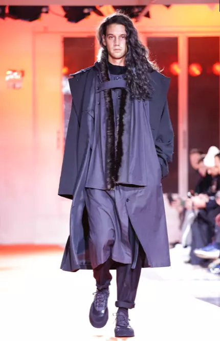 YOHJI YAMAMOTO MENSWEAR סתיו חורף 2018 פריז22