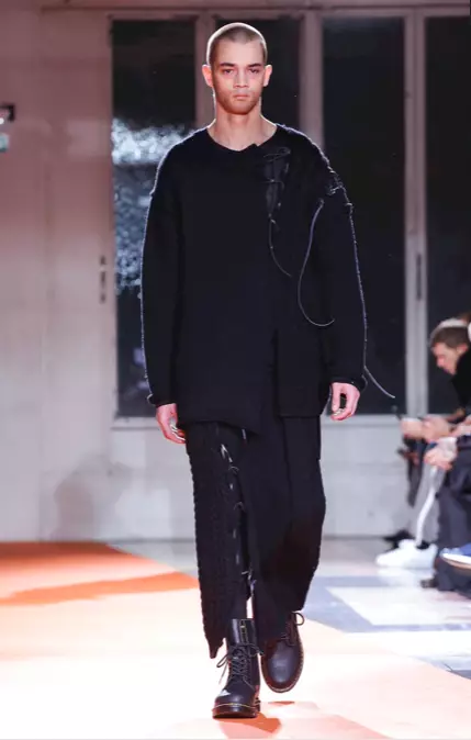 YOHJI YAMAMOTO MENSWEAR סתיו חורף 2018 פריז25