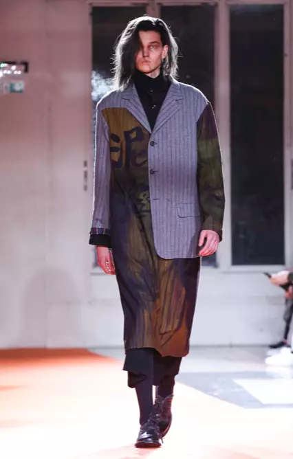 YOHJI YAMAMOTO MENSWEAR סתיו חורף 2018 פריז39