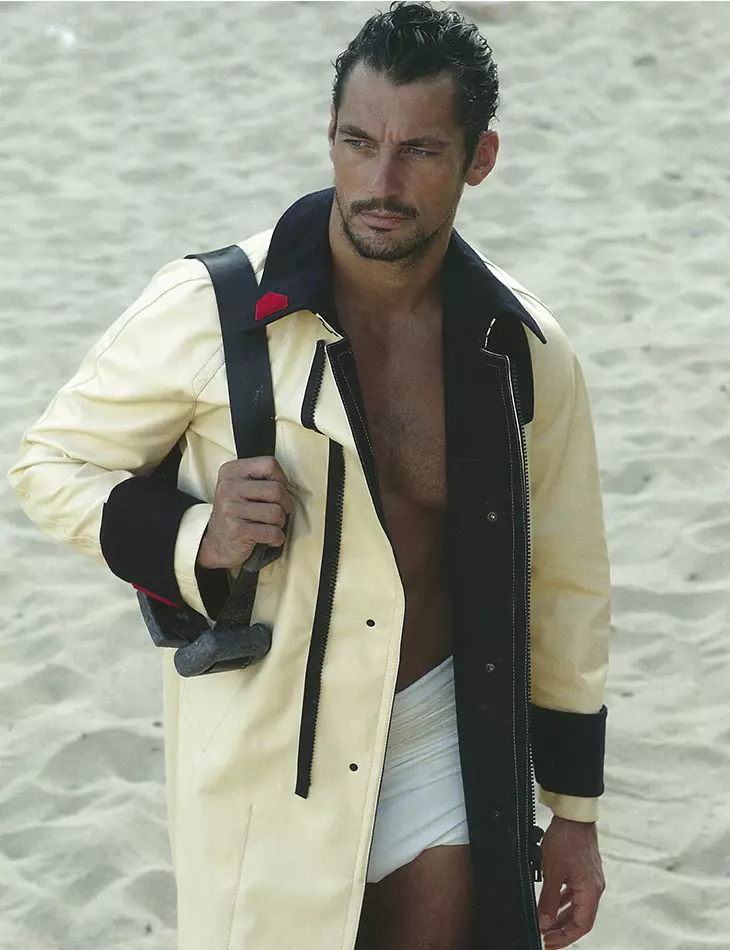 Na-ekpughe n'izu a ọhụrụ F / W 2015 Biannual Men's Fashion 7th Man Magazine kpuchie nke Top nlereanya David Gandy nke Lawrence Sparkes sere na nke Dean Hau mere ya.