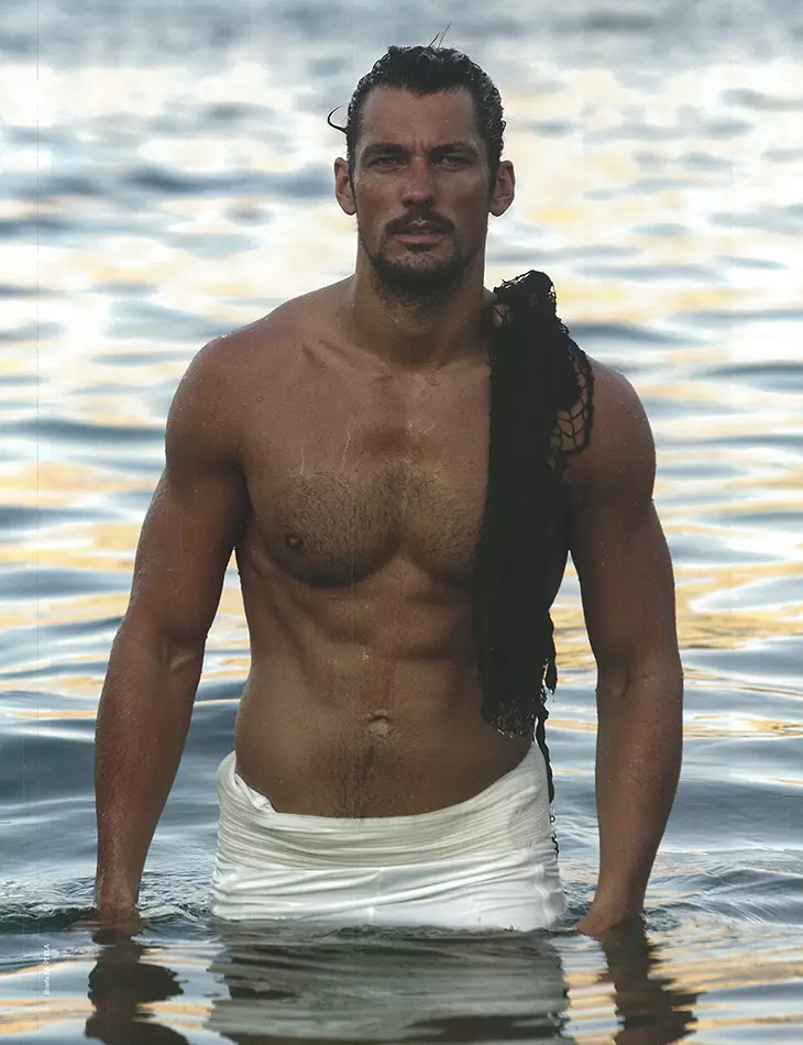 Ukutyhila kule veki entsha ye-F/W 2015 Biannual Men's Fashion 7th Man Magazine egutyungelwe yimodeli ePhezulu uDavid Gandy efotwe nguLawrence Sparkes kwaye yenziwe nguDean Hau.