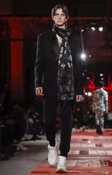 PÁNSKE OBLEČENIE ALEXANDER MCQUEEN JESEŇ ZIMA 2018 PARÍŽ19