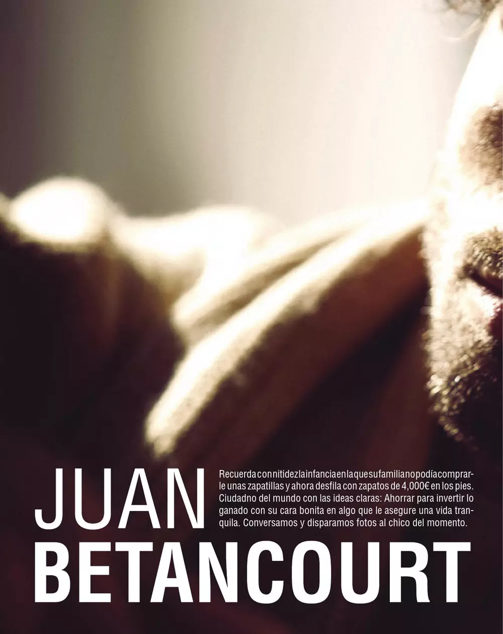 請閱讀超模 Juan Betancourt 對 MadMenMag 2015 秋冬版的完整採訪，還包括攝影師 Valero Rioja 的新照片。