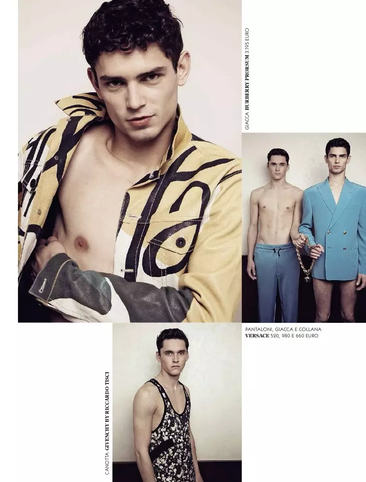 GQ Italia Márta 2015 Come dei Ragazzi Grianghrafadóir: Greg Swales. Stylist: Andrea Porro. Gruaige: Terry Saxon. Makeup: Mary Cesardi.