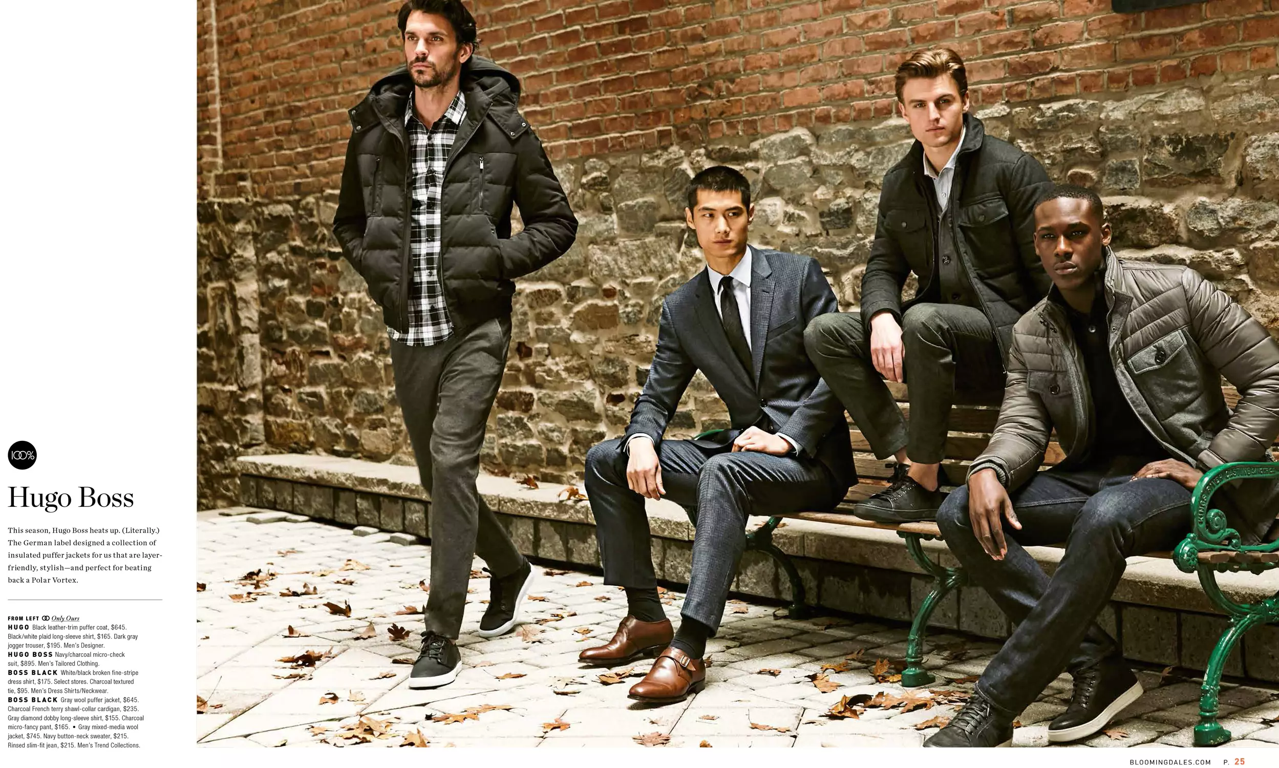 Tembakan iklan promosi 100% Bloomingdale's Menswear Fall 2015 diekspos di models.com