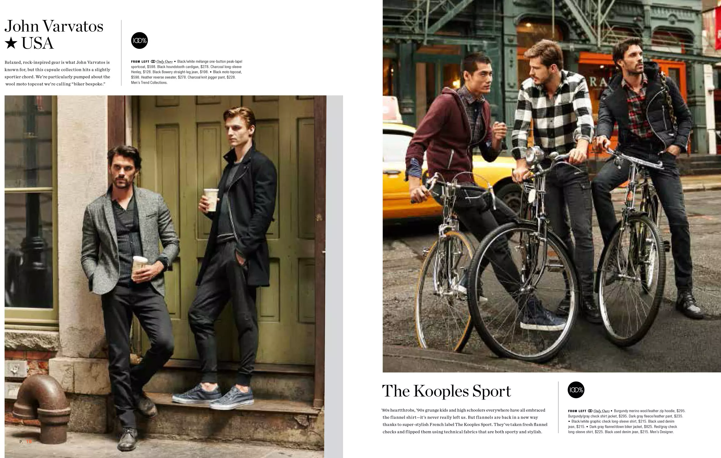 Promozio-iragarkiak % 100 Bloomingdale's Menswear 2015 udazkenean models.com webgunean ikusgai