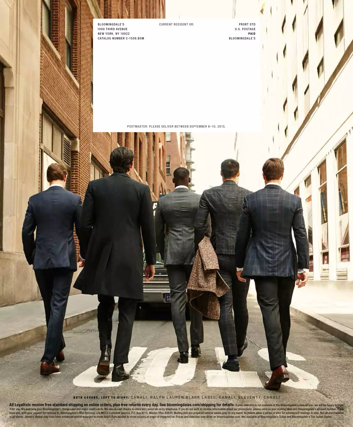 Reklāmas kadri ar 100% Bloomingdale's Menswear Fall 2015, kas tiek eksponēti vietnē models.com