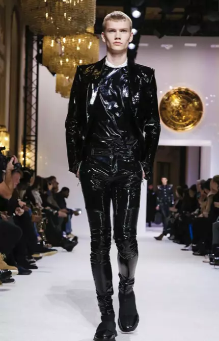 BALMAIN HOMME BAJU LELAKI JATUH MUSIM SEJUK & AWAL WANITA 2018 PARIS67