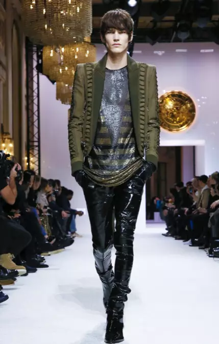 “BALMAIN HOMME MENSWEAR FALL GINTER” we “ZENANLAR PREFALL 2018 PARIS19”