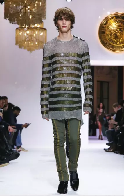 BALMAIN HOMME HERRAFATUR HAUST VETUR & KONUR FORFALL 2018 PARIS58