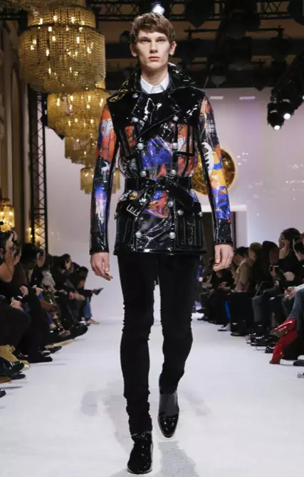 BALMAIN HOMME MENSWEAR ọdịda oyi na ụmụ nwanyị PREFALL 2018 PARIS3