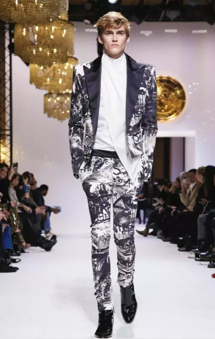 BALMAIN HOMME HERRKLÄDER HÖST VINTER & KVINNOR FÖRFALL 2018 PARIS27