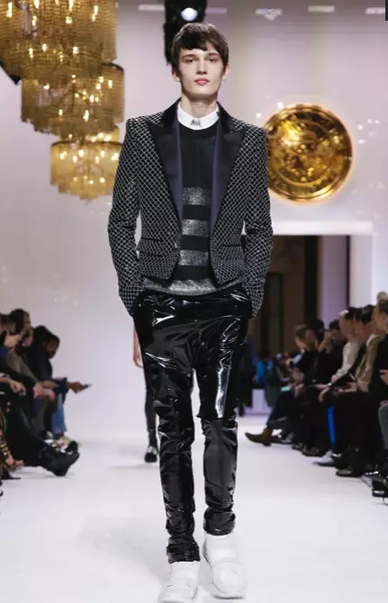 BALMAIN HOMME МЪЖКО ОБЛЕКЛО ЕСЕН ЗИМА И ЖЕНИ ПРЕДЕСЕН 2018 ПАРИЖ33