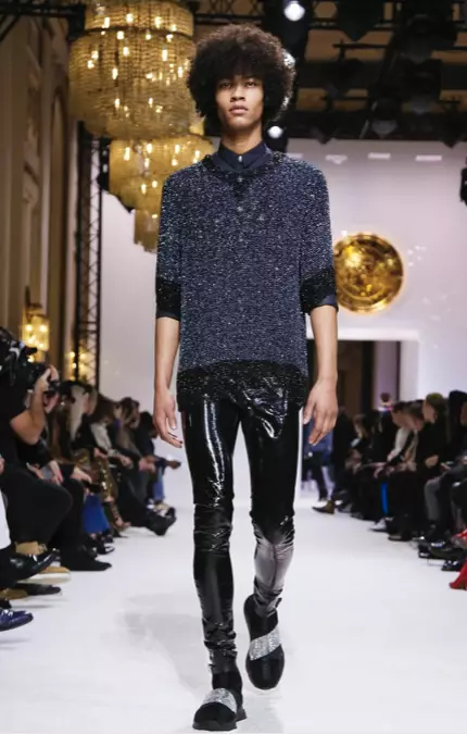 BALMAIN HOMME MENSWEAR JESIEŃ ZIMA & KOBIETY PRZED JESIEŃ 2018 PARYŻ34