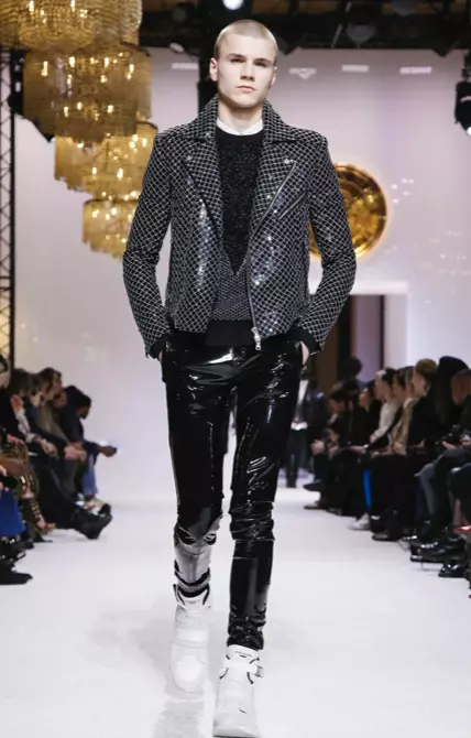 BALMAIN HOMME KİŞİ Geyimi PAYIZ QIŞ VƏ QADIN PREFALL 2018 PARIS36