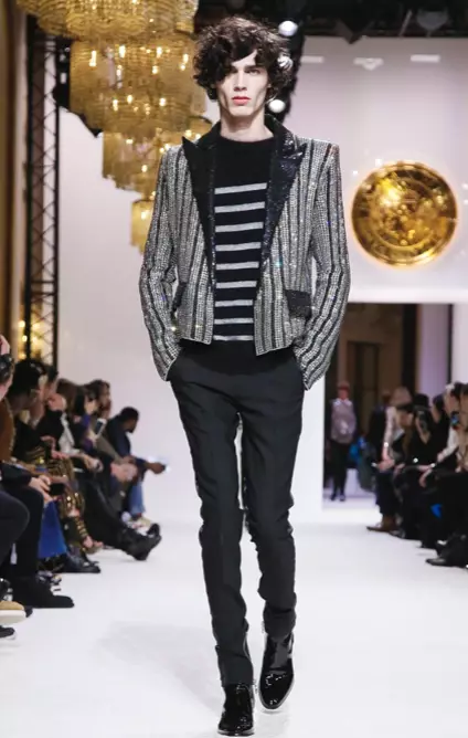 BALMAIN HOMME HERRKLÄDER HÖST VINTER & KVINNOR FÖRFALL 2018 PARIS49