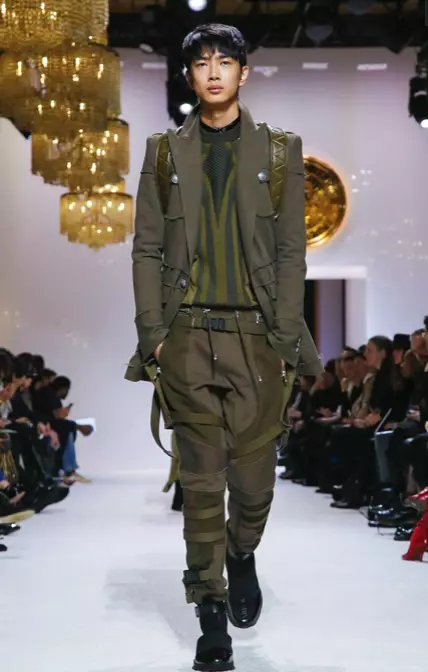 BALMAIN HOMME HERRKLÄDER HÖST VINTER & KVINNOR FÖRFALL 2018 PARIS72