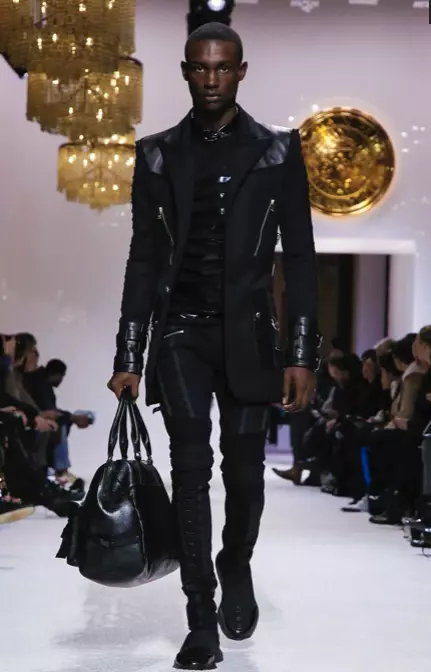 BALMAIN HOMME BAJU LELAKI JATUH MUSIM SEJUK & AWAL WANITA 2018 PARIS78